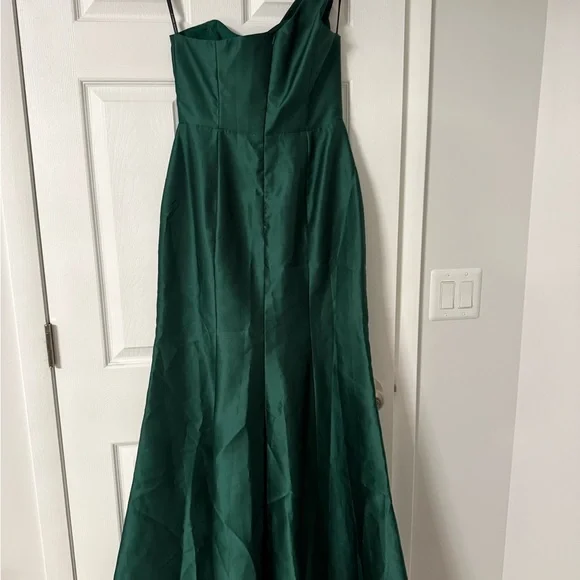 ALFRED SUNG One-Shoulder Green Maxi Dress - Picture 8 of 10